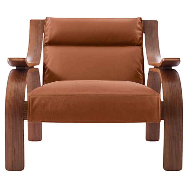 Italian Woodline Armchair by Marco Zanuso for Cassina, 2022 For Sale