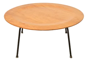 Early Eames for Herman Miller CTM Ash Coffee Table, Circa 1950s