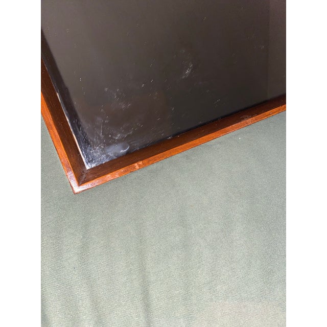 Mid-Century Modern Danish Modern Shadow Box Wall Mirror Teak by Pedersen & Hansen. For Sale - Image 3 of 12