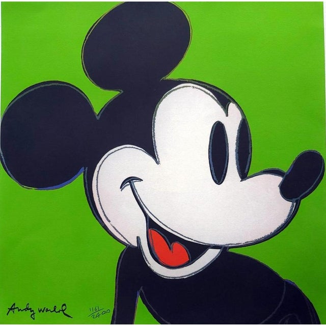 After Andy Warhol, Mickey Mouse Green, 1980s, Print For Sale - Image 3 of 3