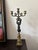 Bronze Mid 20th Century Pair of 24" Classical Revival Figural Candelabra W/ Gilt Accents For Sale - Image 8 of 8