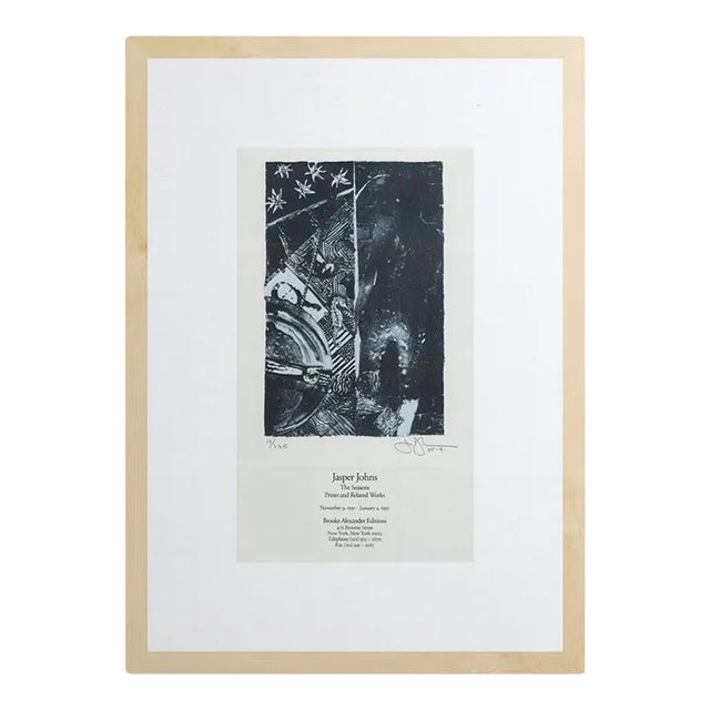 1991 Jasper Johns 'Summer (Blue)' Offset Lithograph For Sale