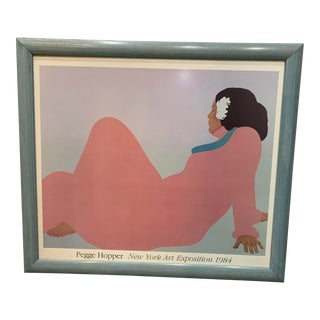 1984 Pegge Hopper New York Art Exposition Poster, Framed For Sale