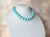 Early 21st Century Genuine Mexican Sonora Turquoise Beaded Necklace With Karl Lagerfeld Logo Clasp For Sale - Image 5 of 9