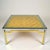 Hollywood Regency Italian Coffee Tables with Bamboo Top, Chrome and Gilded Brass Frame, 1970s, Set of 2 For Sale - Image 3 of 14
