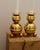 Gold Mid-Century Swedish Brass Candleholders from ALB Lindström, Eskiltuna, Set of 2 For Sale - Image 8 of 8
