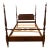 Vintage Link Taylor Traditional American Style Mahogany Full Size Four Poster Bed For Sale