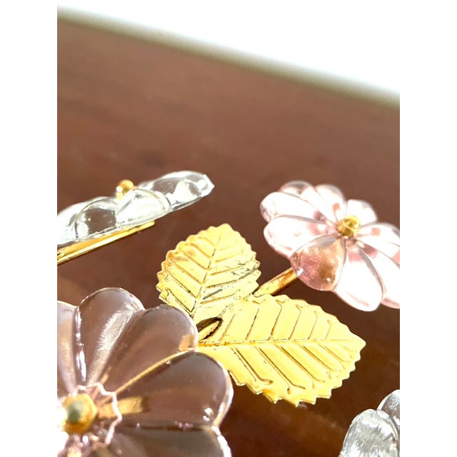 1990s Pink Flower Wall Sconce, Italy, 1990 For Sale - Image 5 of 10