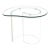 Vintage Vladimir Kagan Style Snail Lucite Glass Mid Century Modern Side Table For Sale