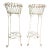 Pair of Antique French Iron Wire Flowerpot Stands Jardinieres, For Sale