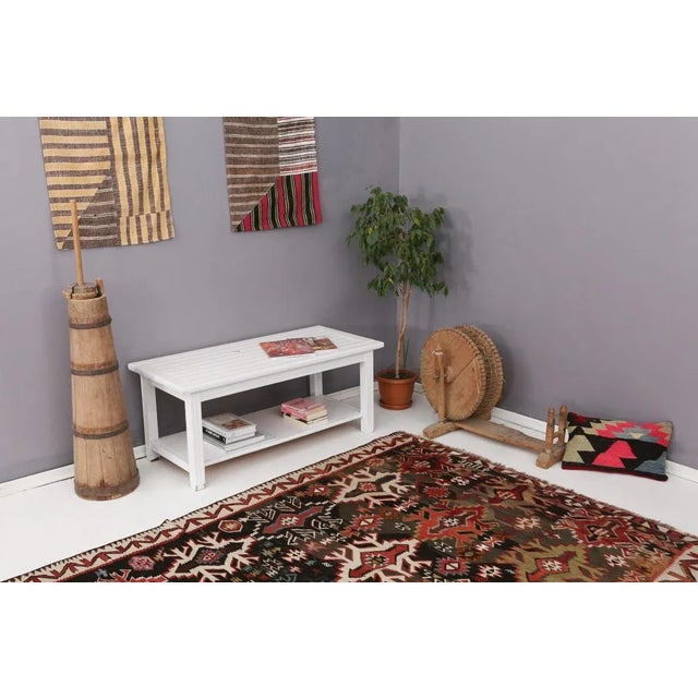 Mid 20th Century Vintage Caucasian Kilim Rug For Sale In Los Angeles - Image 6 of 7