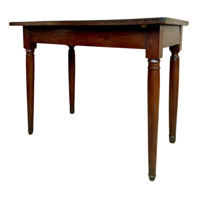 19th Century French Oak Worktable, 1890s For Sale