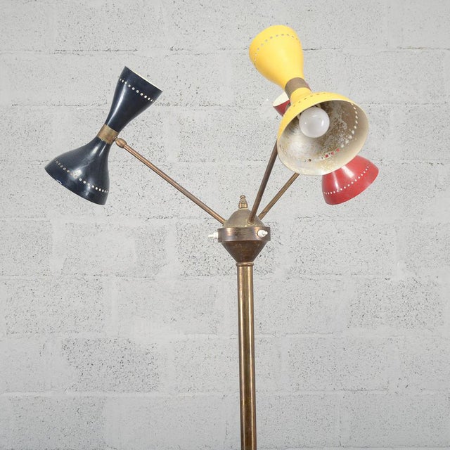 Vintage 6-Light Floor Lamp from Gilardi and Barzaghi For Sale - Image 10 of 18
