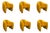 Viginti XX Dining Chairs by Malabar, Set of 6 For Sale