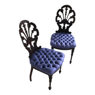 Early 19th Century Antique English Rosewood Chairs - A Pair For Sale