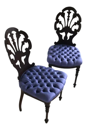 Early 19th Century Antique English Rosewood Chairs - A Pair