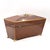 Early 19th Century Regency Mahogany Box With Satinwood Edging and Brass Basket Pull For Sale - Image 4 of 12