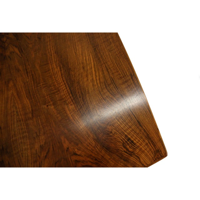 Mid 20th Century Kurt Ostervig Burled Walnut Dining Table With Eye-Catching Grain For Sale - Image 14 of 15