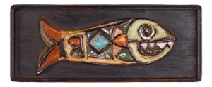 Wall Plaque by Roland Zobel for Les Cyclades, 1960s