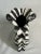 Vintage Ceramic Black and White Zebra Vase For Sale - Image 10 of 12