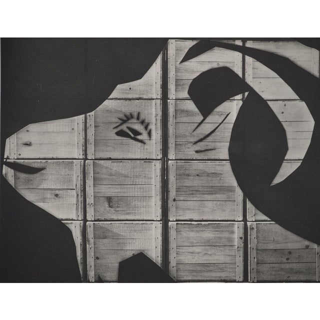 Pablo picasso (1881-1973) the goat in the packing crate, 1962 original phototype and stencil (atelier jacomet) unsigned...