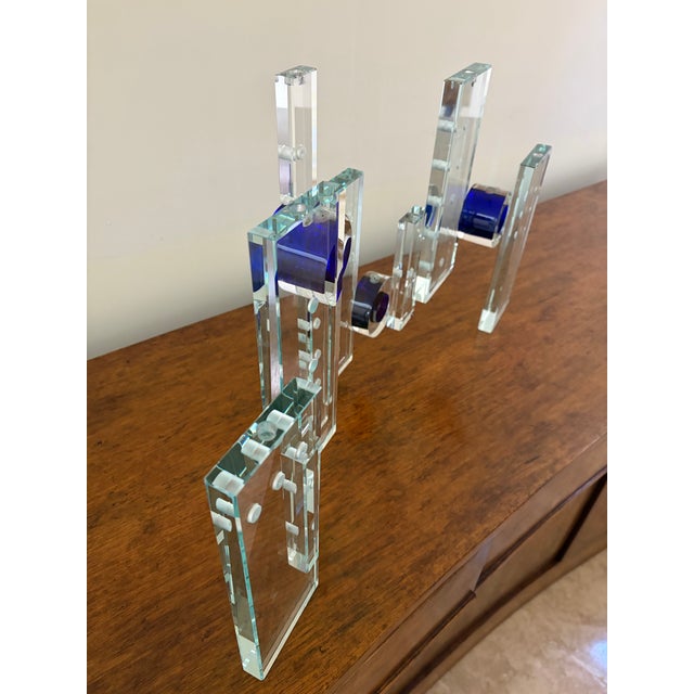 Fay Miller Unique Glass Menorah Sculpture For Sale In Los Angeles - Image 6 of 7