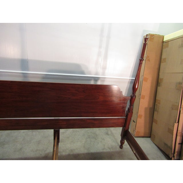 Wood Henkel Harris Solid Cherry King Size Poster Bed For Sale - Image 7 of 10