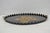 French Country Vintage French Country Black and Gold Hand Painted Oval Toleware Serving Tray For Sale - Image 3 of 15