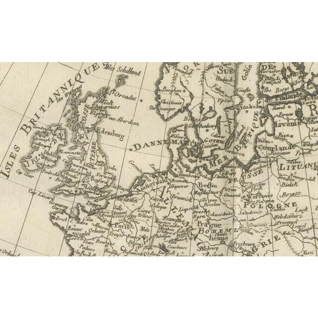 Europe Map by Rigobert Bonne, 1780 For Sale - Image 3 of 11