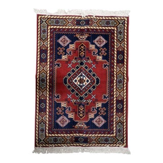1950s, Vintage European Persian-Style Shiraz Rug 3 X 4 For Sale