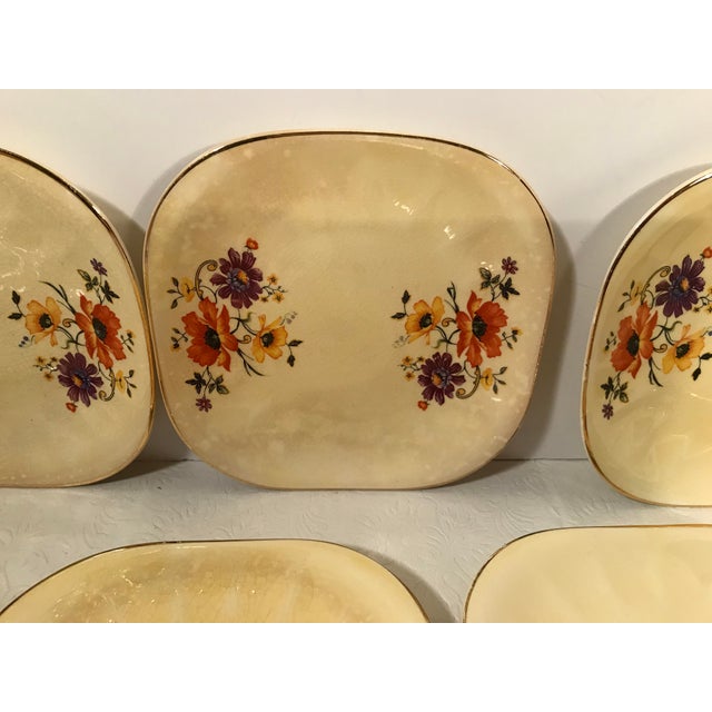 Vintage Limoges China Golden Glow Dessert Plates Set of 9 Chairish