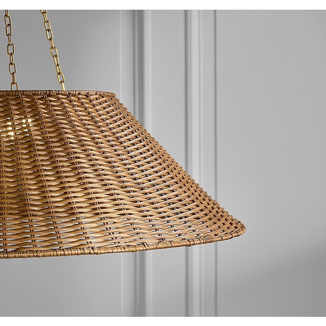 2020s Contemporary Visual Comfort Large Woven Hanging Shade For Sale - Image 5 of 7