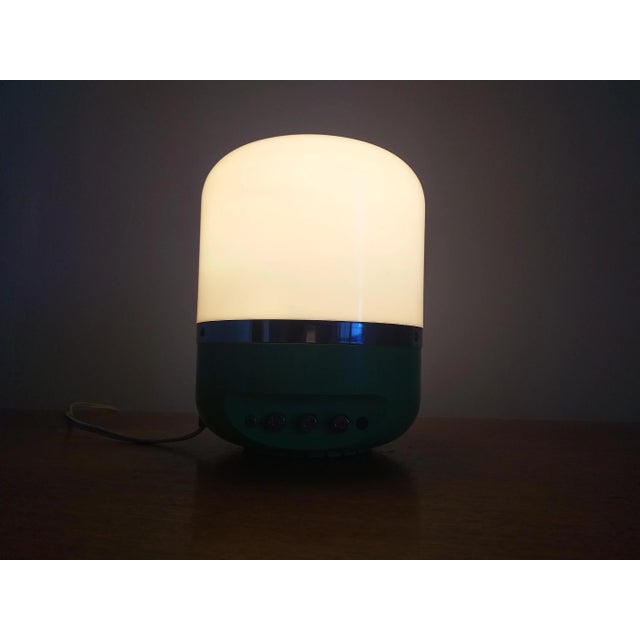 White Space Age Europhon Table Lamp by Adriano Rampoldi, Italy, 1970s For Sale - Image 8 of 12