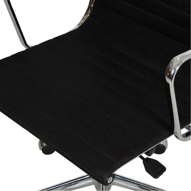 Black and Chrome Ea-117 Office Chair by Charles Eames for Vitra, 1990s For Sale - Image 3 of 8