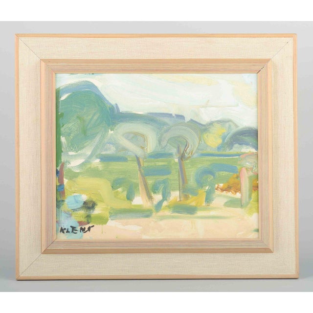 Evgenij Klenø, Park Scene, Oil on Canvas, Mid-20th Century For Sale - Image 5 of 6