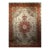 Vintage Persian Tabriz Rug, Hand-Knotted Wool & Silk, Floral Pattern, Ivory & Pink, 8x12 For Sale