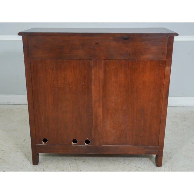 French Provincial Distressed Finish Hall Cabinet For Sale - Image 11 of 12