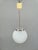 Czechoslovak Ribbed Opaline Glass Pendant Light, 1970s For Sale - Image 8 of 10