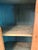 Wood Antique Shenandoah Valley Yellow Pine Jelly Cupboard With Vintage Stenciling For Sale - Image 7 of 8