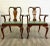 Green Vintage Queen Anne Wood and Vinyl Dining Arm Chairs - Pair For Sale - Image 8 of 8