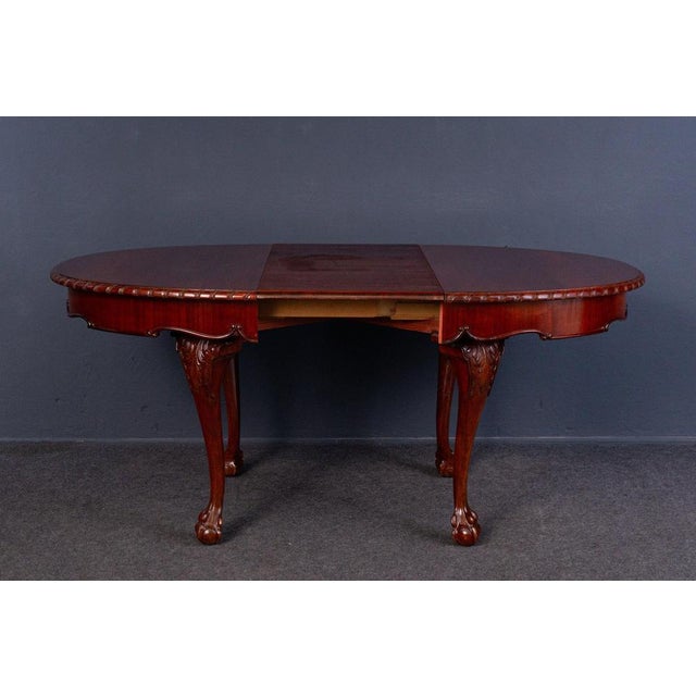 Extendable Dining Table in Mahogany and Pine For Sale - Image 11 of 18