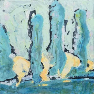 Andrew Francis "Weight Of Air V" Abstract Mixed Media 2019