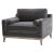 Contemporary Parker Post Modern Sofa Chair For Sale - Image 3 of 10