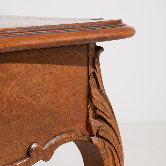 Louis XV Side Table with Single Drawer in Original Patina, Rococo Style, France, 19th Century For Sale - Image 13 of 16