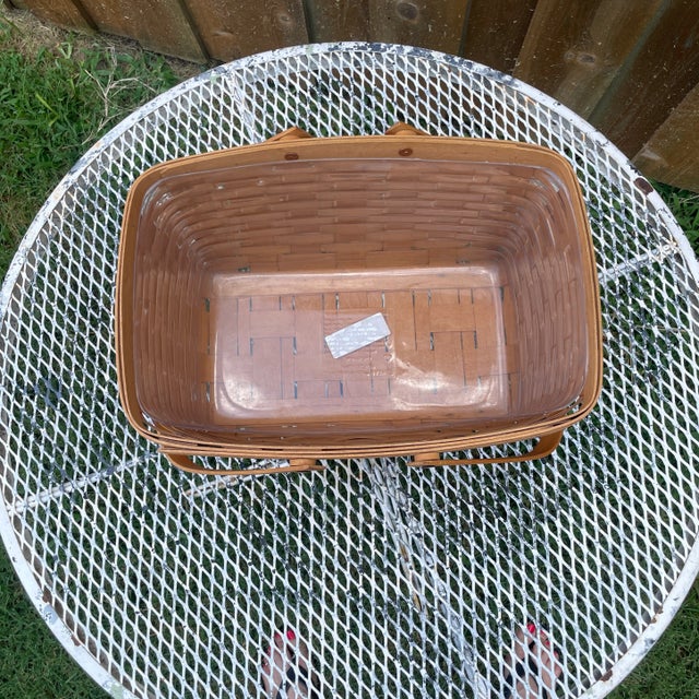 Longaberger 1996 Large Market Basket For Sale - Image 4 of 10