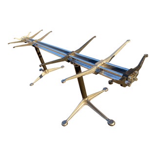 1980s Aluminum I Beam Table Base Attributed to Bruce Burdick for Herman Milller For Sale