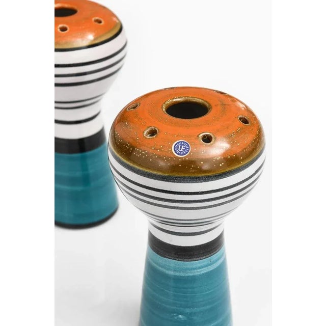 Rare ceramic vases by mari simmulson additional information: material: ceramic style: mid century, scandinavian rare...