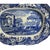 Italian Vintage Authentic Spode Blue Italian 14" Large Serving Platter Scalloped For Sale - Image 3 of 9