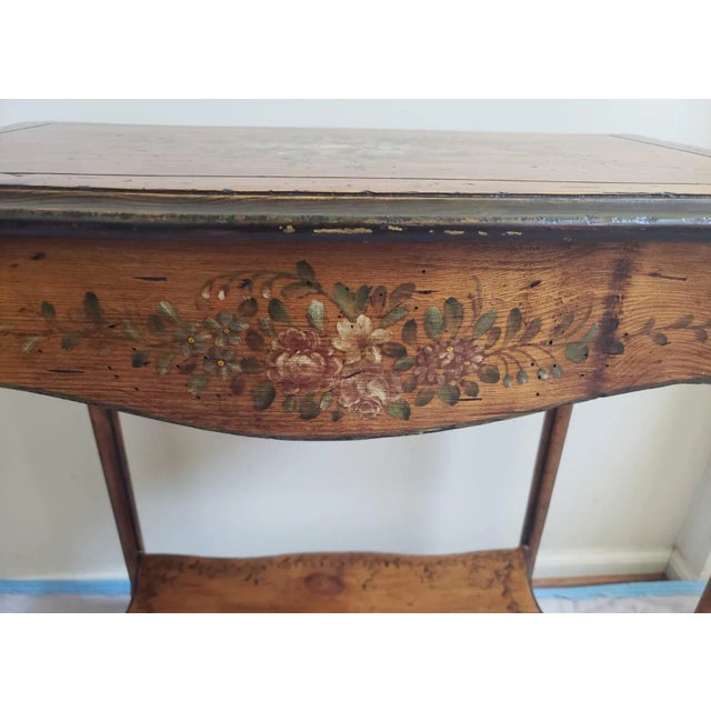 The Bradburn Home's Solid Pine Painted Accent Side Table Entry Table Console Table. Measures 24"W x 15"D x 27.5"H....