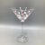 Enjoy martinis with your friends when you use this set of 8 pink and white polka dot blown glass martini glasses. Included...